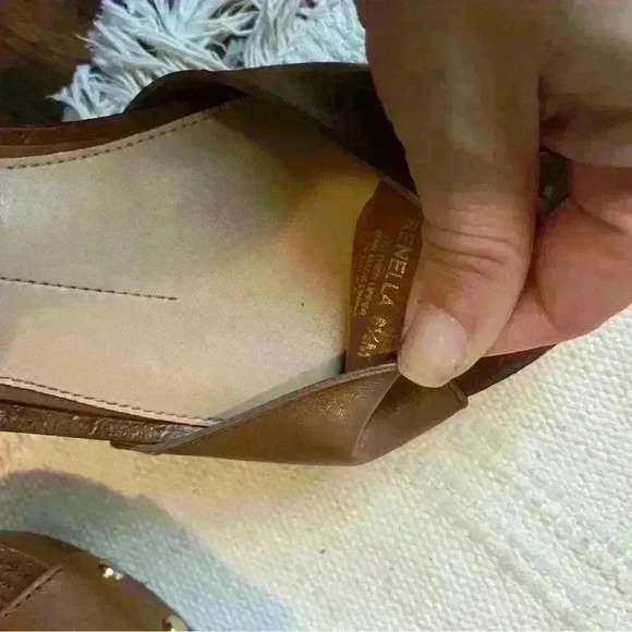 Gianni Bini wood block heels Sz 6 1/2 - Picture 10 of 11